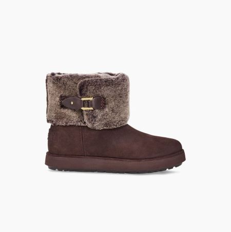 UGG Classic Berge Mini Suede - Boots Dame - Mørke (NO-T550)